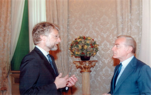 MR. FRANCO DI MARIA AND FORMER ITALIAN PRIME MINISTER’S ASSISTANT SECRETARY, MR. GIANNI LETTA