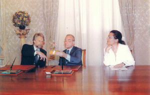 Mr. Franco Di Maria and former Italian Prime Minister's Assistant Secretary, Mr. Gianni Letta.