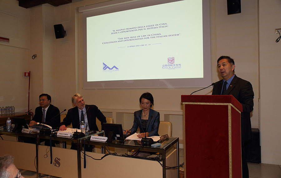 L'intervento del dott. Tang You-Jing, Consigliere Politico Ambasciata della Repubblica Popolare Cinese in Italia