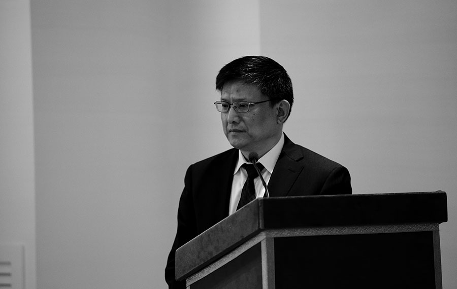 L'intervento del prof. Wang Feng, uno dei principali giuristi cinesi.