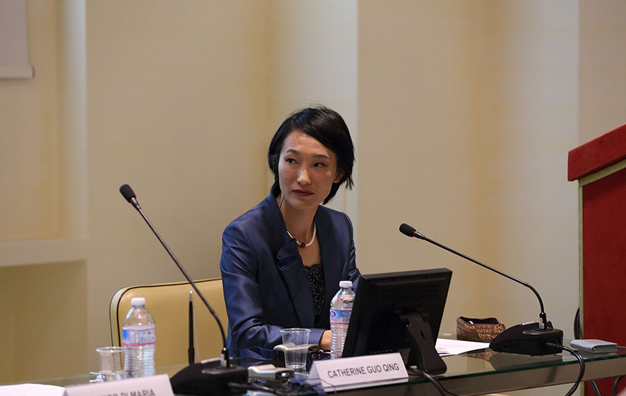L'intervento di Catherine Guo, avvocato, senior partner "King & Capital Law Firm"; Capo Dipartimento per gli investimenti internazionali e Capo del Centro affari legali per l'Africa dello Studio Legale King & Capital, Pechino